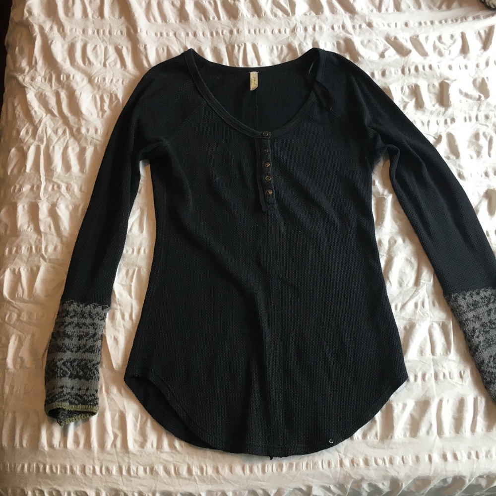 Free People Henley Long Sleeve